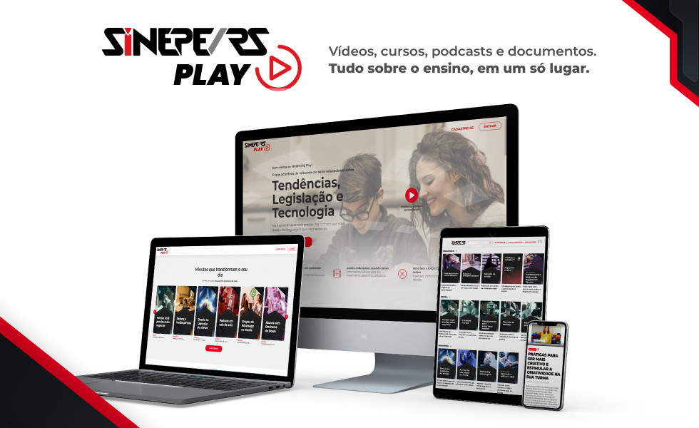 Conheça os cursos disponíveis no SINEPE/RS Play